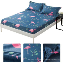 Custom Printed Microfiber Super Soft Easy Care Wrinkle Resistant Microfiber Fitted Sheets Bed Sheet Bedding set